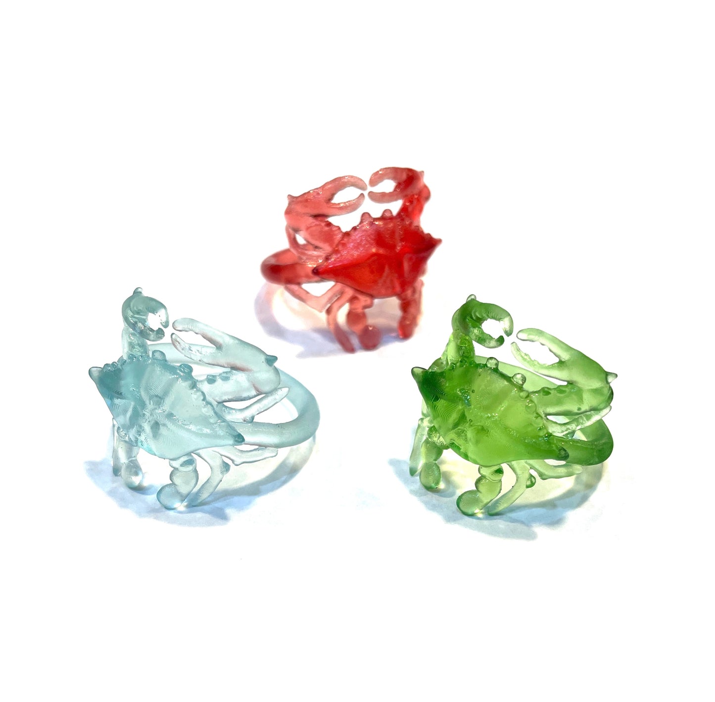 3D Printed Blue Crab Ring