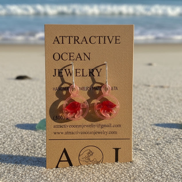 3D Printed Turtle - Earrings