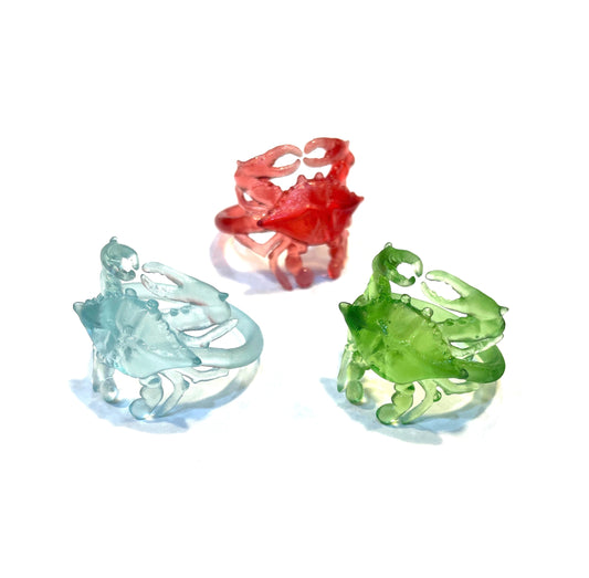 3D Printed Blue Crab Ring