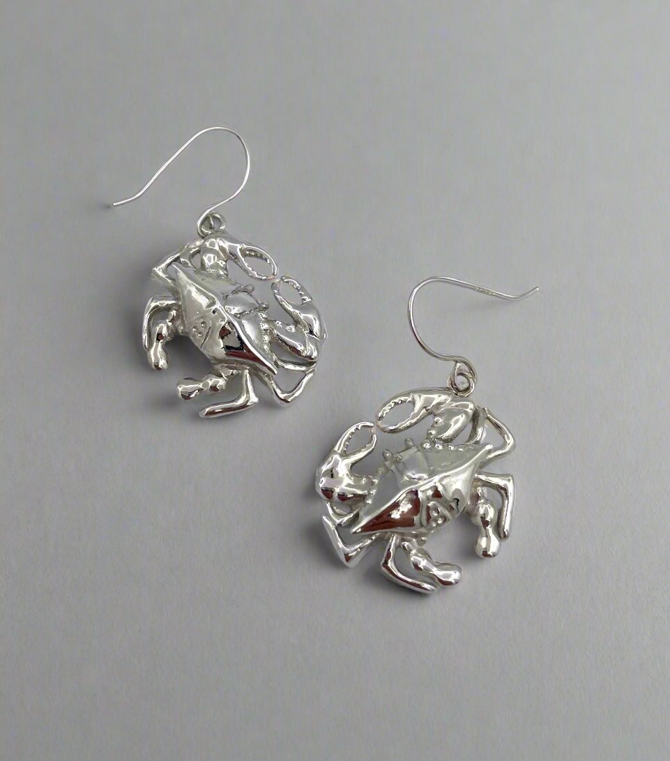 Blue Crab Earring