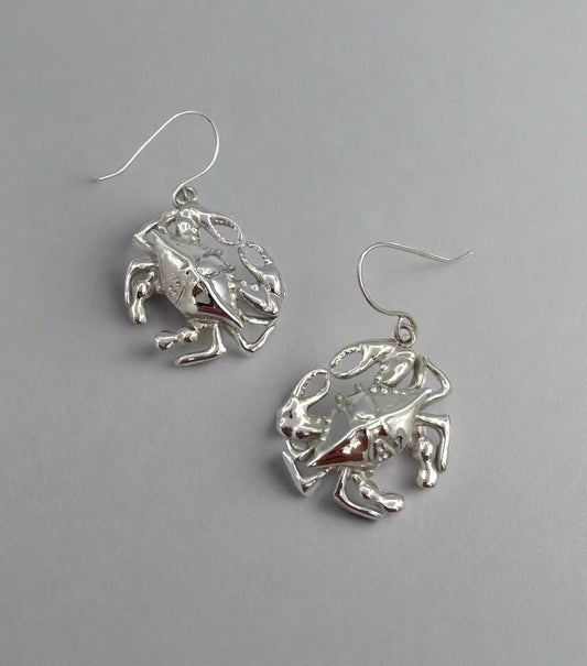 Blue Crab Earring